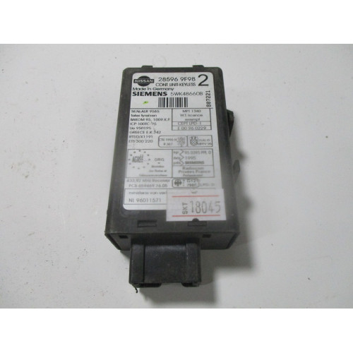 Nissan Almeria İmmobilizer Beyni 285969F98 5WK48660B