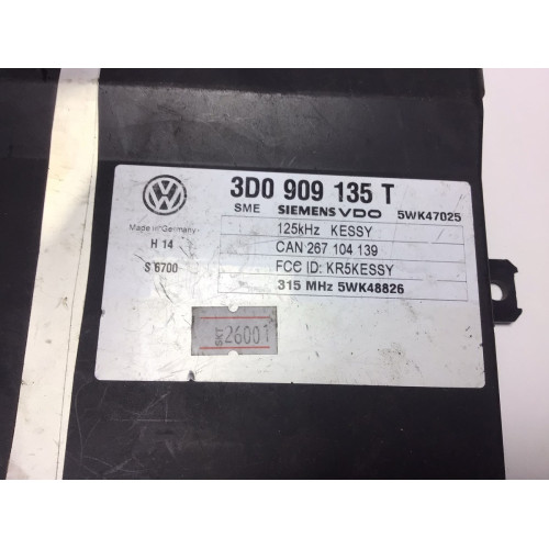 Porsche Cayenne Keyless Kontrol Ünitesi 3D0909135T 5WK47025