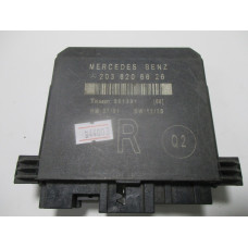 Mercedes C Class W203 Sag Arka Kapı Kontrol Modülü 2038206626 HW:07/01