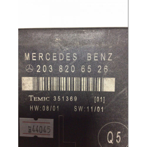 Mercedes C Class W203 Sol Arka Kapı Kontrol Modülü 2038206526 HW:08/01