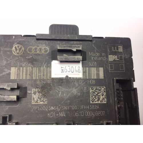 Audi A4 8K B8 A5 8T Ön Sağ Yan Kapı Kontrol Beyni 8T0959792M 8T0959792D