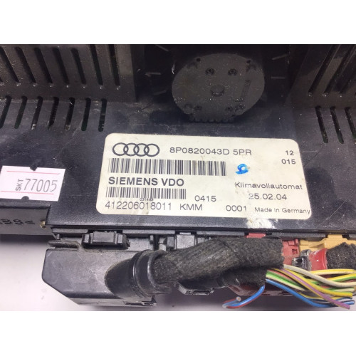 Audi A3 Klima Kontrol Paneli 8P0820043D 412206018011
