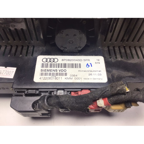 Audi A3 Klima Kontrol Paneli 8P0820043D 412206018011