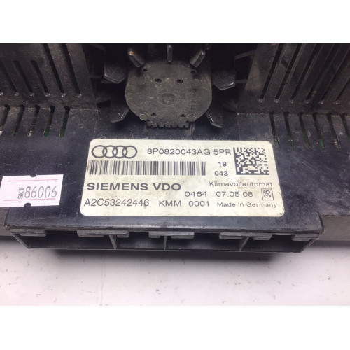 Audi A3 S3 Klima Kontrol Paneli 8P0820043AG A2C53242446
