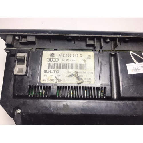 Audı A6 C6 2004 Klima Konrol Paneli 4F2820043C 5HB008833-11 4F0910043