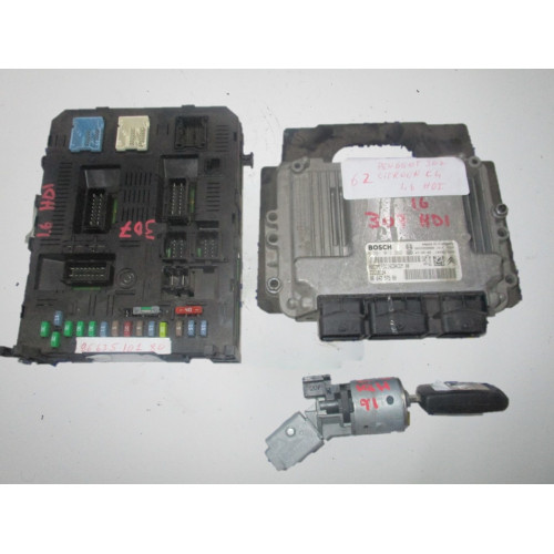 0281013332 9664257580 Peugeot 307 Citroen C4 Motor Beyni Komple Seti