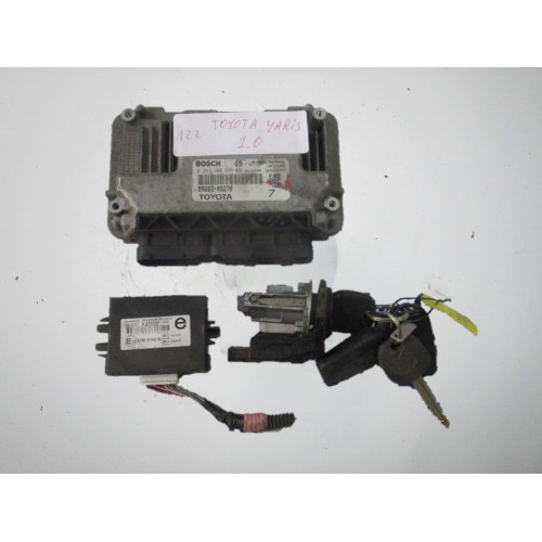 0261208936 89661-0D270 Toyota Yaris 1.0 Motor Beyni Komple Seti
