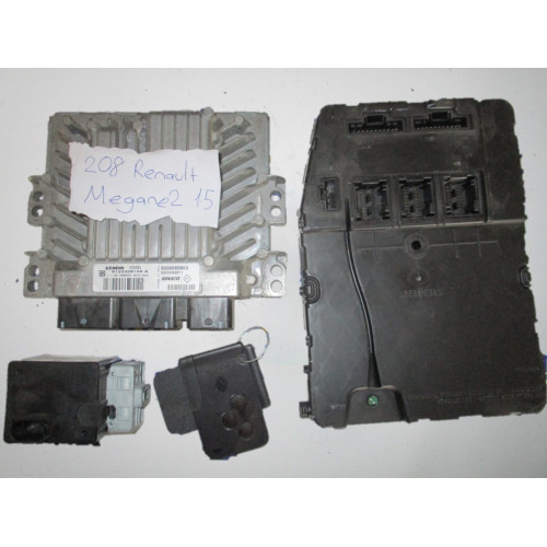Renault Megane 2 1.5 Motor Beyni Komple Seti S122326109A 8200565863 8200592611 SID301 8200412548 8200468515