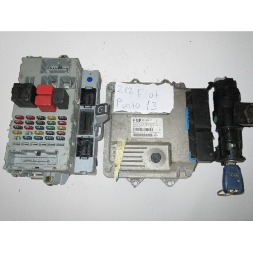 MJD 6JF.P3 55195817 Fiat Punto 1.3 JTD Motor Beyni Komple Seti