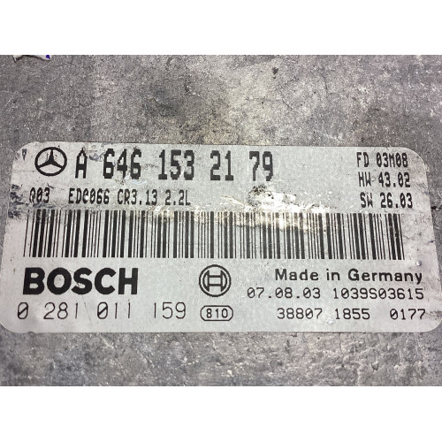 Mercedes W211 Motor Beyni Komple Seti 0281011159 A6461532179 A2118205785 0335454032 0265109515 2115453901