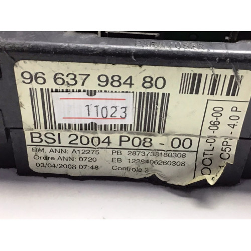 Citroen C4  Sigorta Body Beyni 9663798480