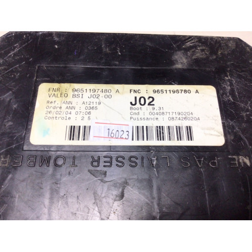 Peugeot 307 Sigorta Body Beyni 9651196780A