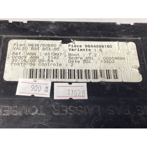 Peugeot 307 Sigorta Body Beyni 9636760580F 9644098180