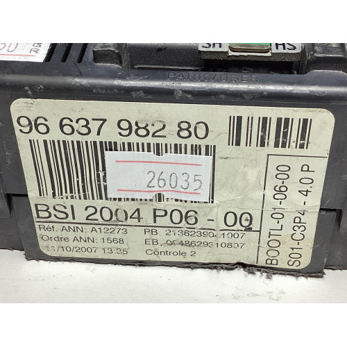 Peugeot 207 Sigorta Body Beyni 9663798280