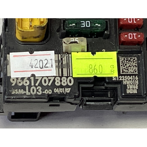 Peugeot 207 Citroen C3 Sigorta Body Beyni 9661707880 BSM-L03