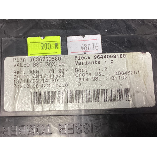 Peugeot 307 Sigorta Body Beyni 9636760580F 9644098180