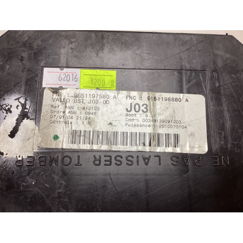 Peugeot 307 Sigorta Body Beyni 9651197580A 9651196880A J03 Sigorta
