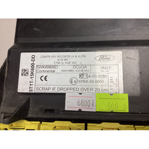 Ford Transit Connect Konfor Beyni 9T1T-15K600-DD 5WK49806D 5WK48862