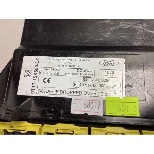 Ford Transit Connect Konfor Beyni 9T1T-15K600-DD 5WK49806D 5WK48862